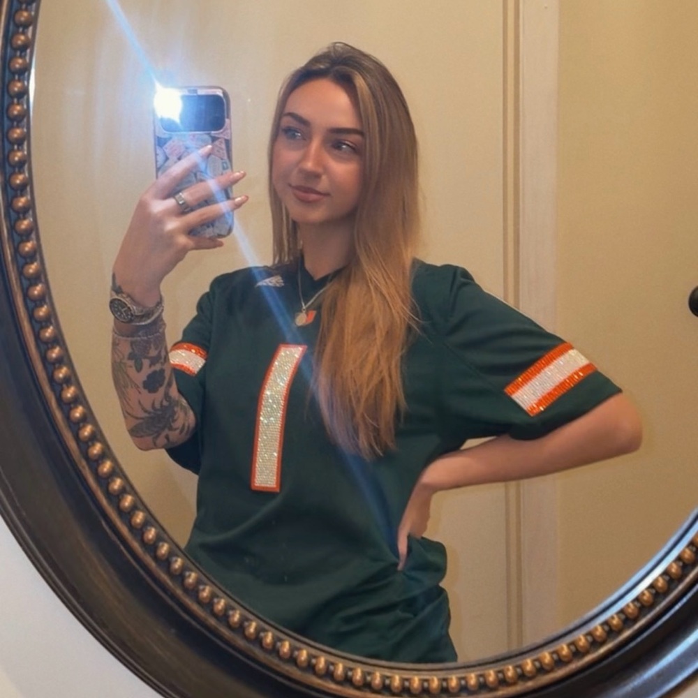 University of Miami Bedazzled Jersey